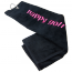 Ručník černý HAPPY GOLF (logo magenta)